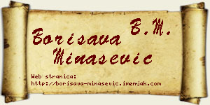 Borisava Minašević vizit kartica
